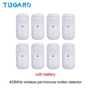 Accessoires d'alarme TUGARD P10 433MHz Détecteur infrarouge anti-animaux sans fil PIR Motion Sensor Smart Home Security Host 221101