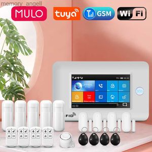 Sistemi di allarme Sistema di allarme 433 MHz Wireless WIFI GSM Con rilevatore di fumo wireless Sensore antifurto Anti TUYA APP Telecomando per Smart Kit YQ230927