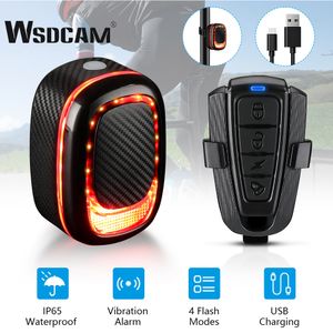 Systèmes d'alarme Wsdcam Antivol Vélo Alarme Télécommande Vélo Feu Arrière Vélo Vibration Alarme Frein Automatique Détection Lumière Étanche IP65 221025