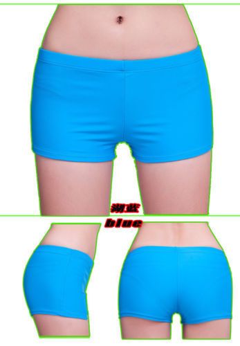 Wholesale-Women ladies plain swim shorts bikini swim boy style short brife bottoms