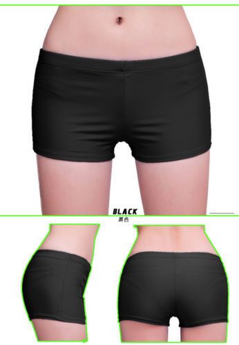 Wholesale-Women ladies plain swim shorts bikini swim boy style short brife bottoms