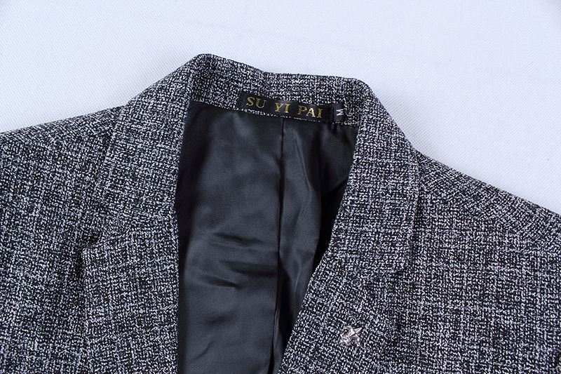 Wholesale-British's Style New Brand Blazer Men Linen Casual Suit Mens Blazers Slim Fit Regular Single Breasted Men Flax Suit Jacket 4XL