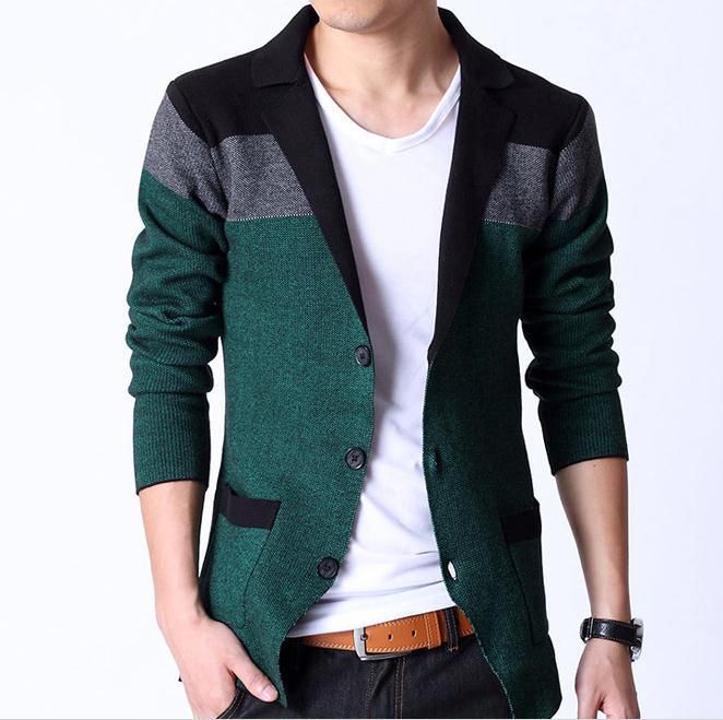 Wholesale- Man's Fashion Casual Suits & Blazer Fall Slim Korean Man's Coat Suit for Man Drop Shipping MWX139