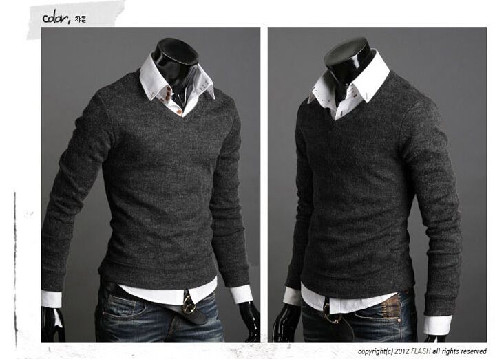 Wholesale-new pullover mens sweaters brand fashion slim fit cotton blusas masculinas sueter man sweater cardigan masculino casual shirt
