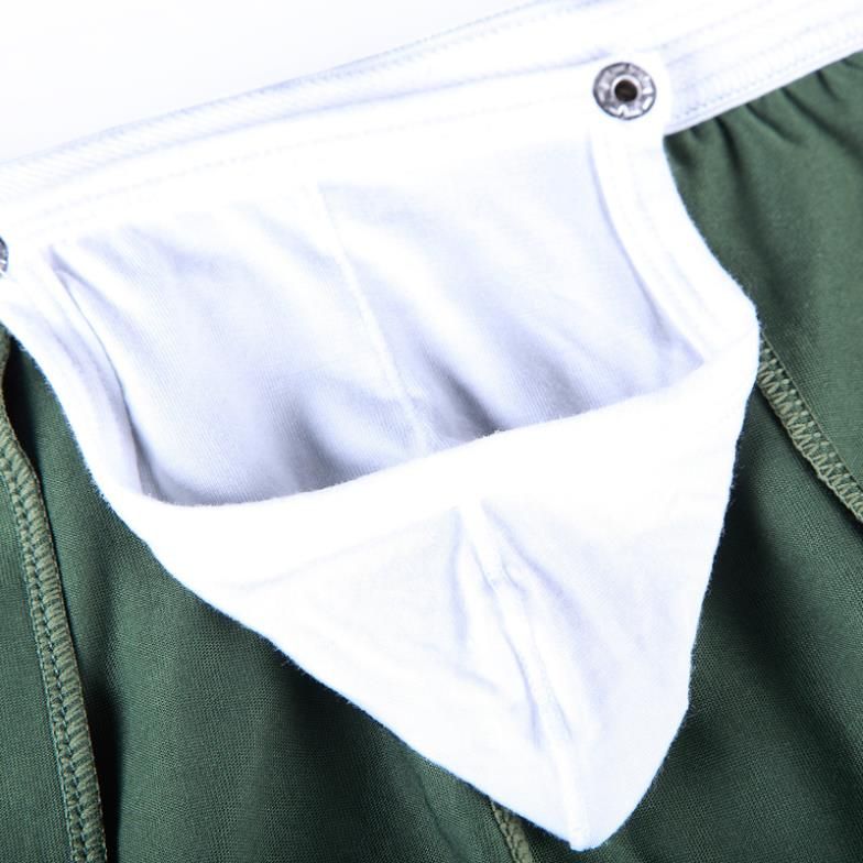 Wholesale-WJ high quality hot sports shorts men running shorts cotton breathable comfort shorts men with two pocket 2pcs/lot 1010-DK