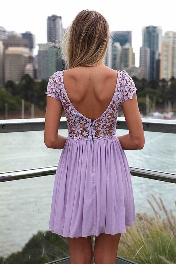 Wholesale-2015 Fashion Women Summer Dress Crochet Embroidered Patchwork Girl Pleated Tulle Chiffon Lace Backless Sexy Party Club Dresses