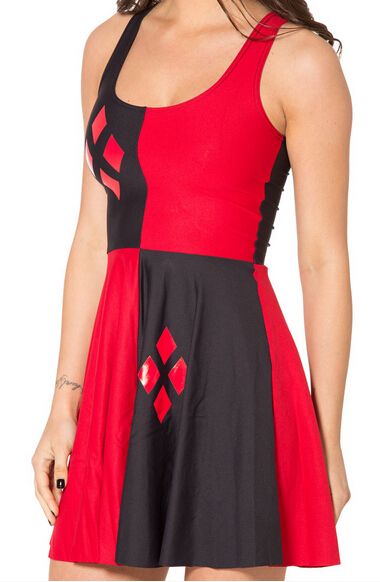 Wholesale-EAST KNITTING Fashion BL-518 2015 Women Casual Digital Print Pleated Dress HARLEY QUINN Reversible Skater Dress Plus Size, Bl505
Wholesale-EAST KNITTING Fashion BL-518 2015 Women Casual Digital Print Pleated Dress HARLEY QUINN Reversible Skater Dress Plus Size, Bl505