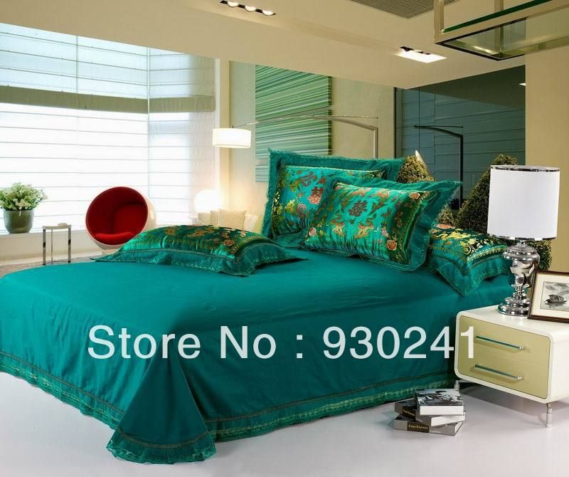 Wholesale Red Satin Comforter Set Dragon And Phoenix Chinese