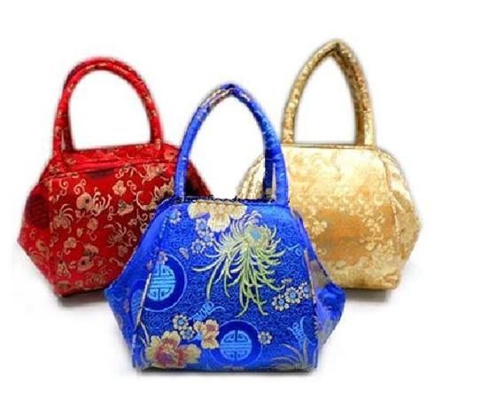 China Tote Bag Handbag Hand Bags Color Bag Fashion Silk Fabric Gorgeous Women Bags Mix Free ...