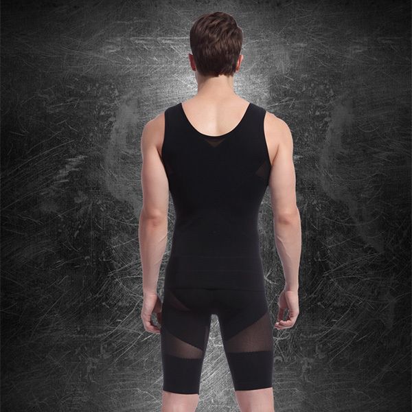 Wholesale-Free Shipping & Drop Shipping New Men Body Shaper Male Girdle Corset Compression Vest Shapewear Underwear M L HOT