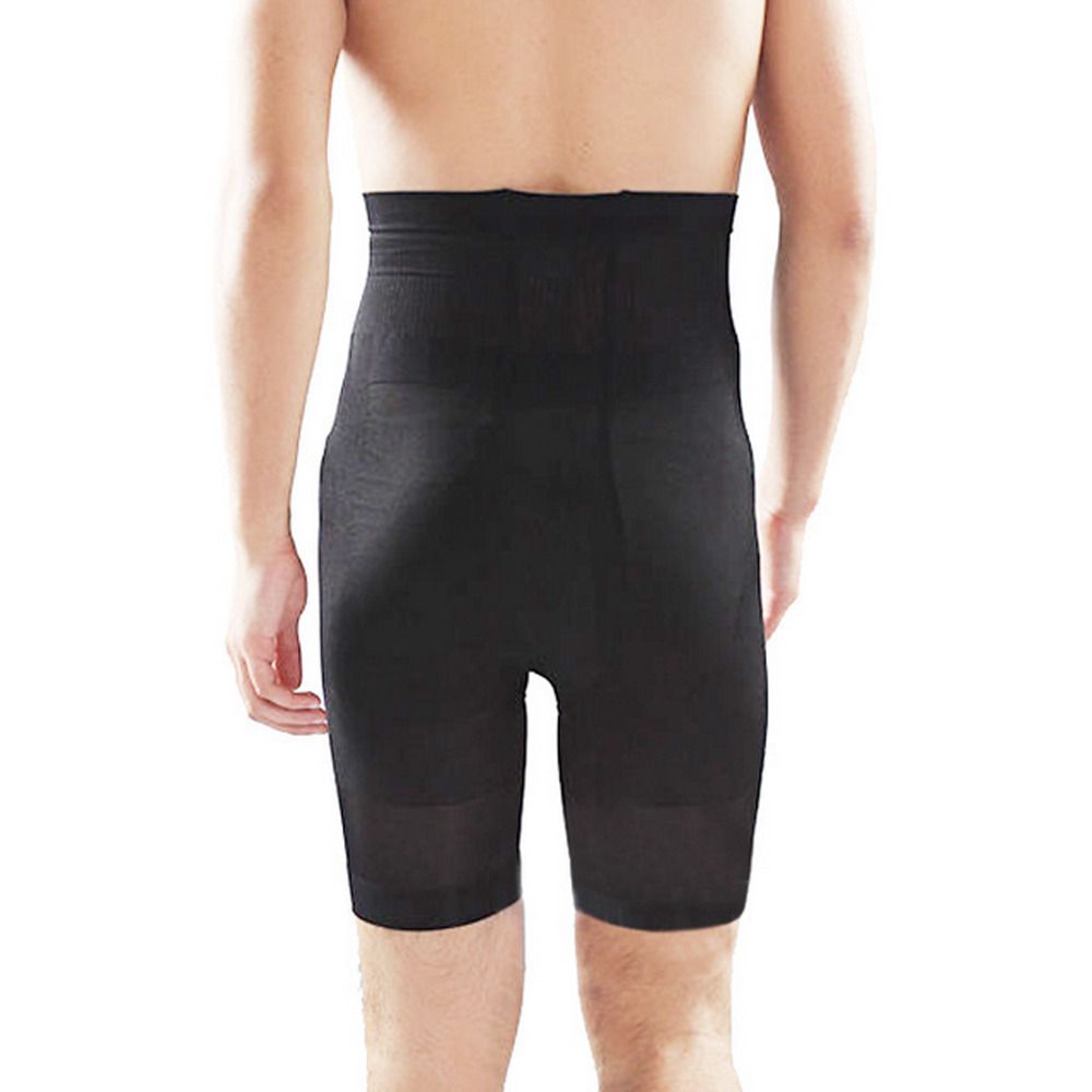 Wholesale-High Waist Trainer Men Bodysuit Slimming Compression Contour Body Shaper Strong Shaping Underwear Shorts Slim Fit Boxer Pants