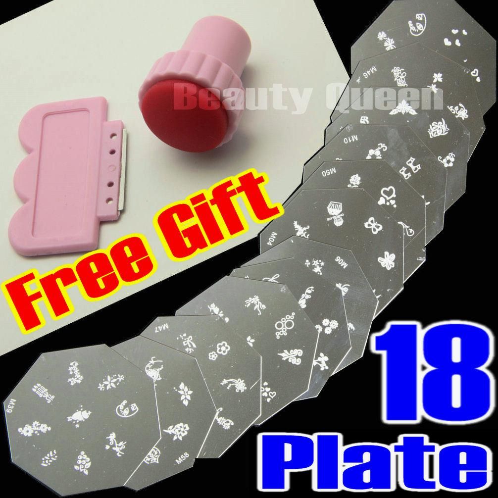 Diy Nail Art Stamp Stamping Plate Image Plate Stencil Design Print