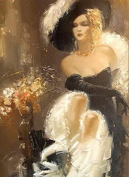 Wholesale-New DIY Acrylic Paint By Number Kit PBN Art Painting On Canvas Home Decal Frameless Portrait Painted beauties 16x20" 40x50cm