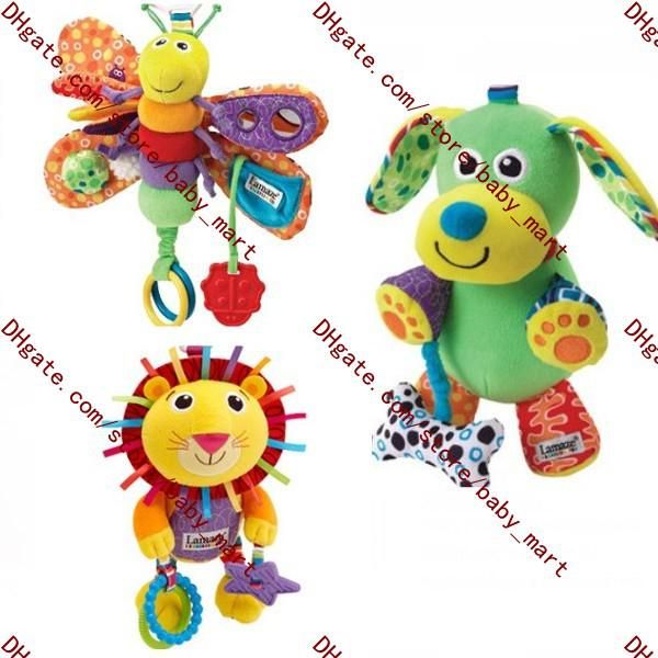 2017 Lamaze Baby Crib Toy Lion+Puppy+Dragonfly Infant Toys Newborn Toy