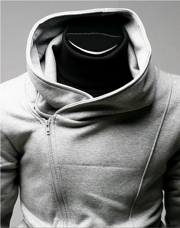 Wholesale-Hot Sale High Collar Men's Jacket Top Brand Men's Dust Coat Hoody Jacket Hoodies Men Clothes Sweater Plus size M L XL XXL