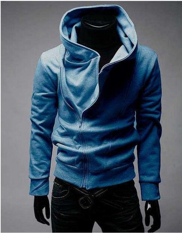 Wholesale-Hot Sale High Collar Men's Jacket Top Brand Men's Dust Coat Hoody Jacket Hoodies Men Clothes Sweater Plus size M L XL XXL