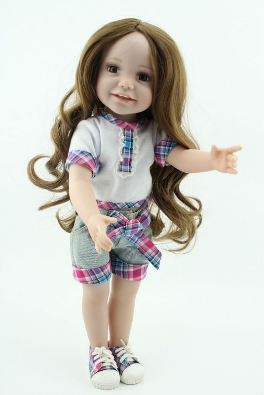 Wholesale Wholesale Vinyl Cute Girl Doll For Sale 18'' Realistic For