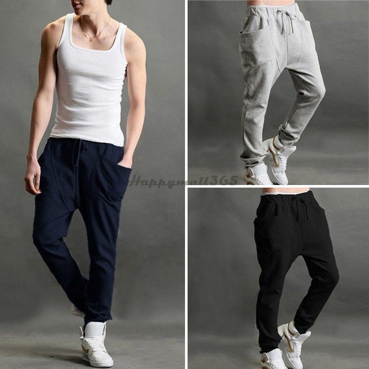 Wholesale-Best selling! Fashion new Casual cargo pants Baggy HIPHOP Dance Sport joggers mens pants Trousers#10 24