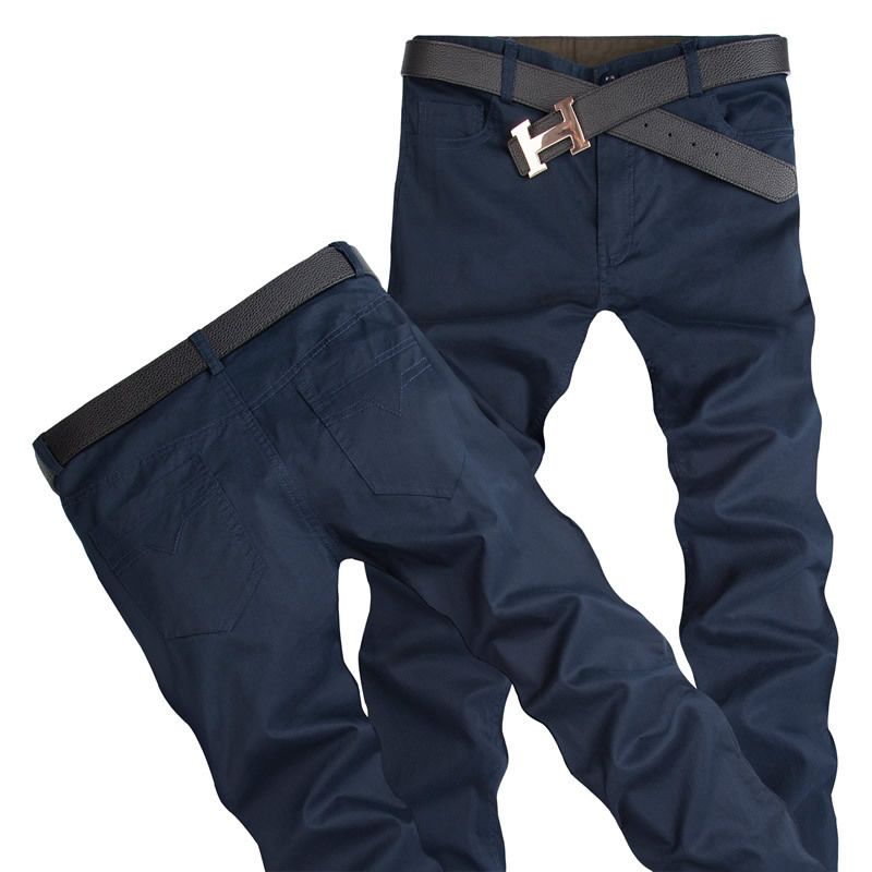 Wholesale-Free Shipping! Fashion Casual Mens Pants New Design Business Trousers High Quality Cotton Pants 9 Colors Size 28 - 44