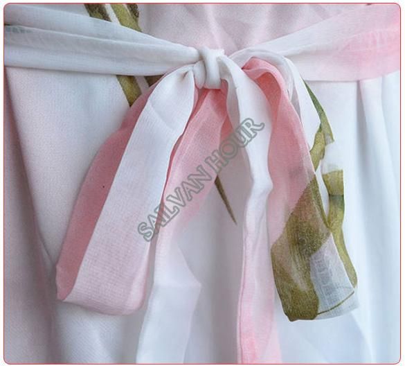 Wholesale-2015 New Women Lady Flower Pattern Sleeveless Chiffon Maxi Dress Flouncing Sundress Long Dresses Free Shipping 41