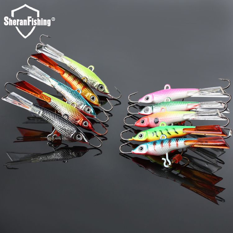 Wholesale Ice Fishing Jig Head Hard Lure Wobbler 7.7cm 15g/Pcs Jigging