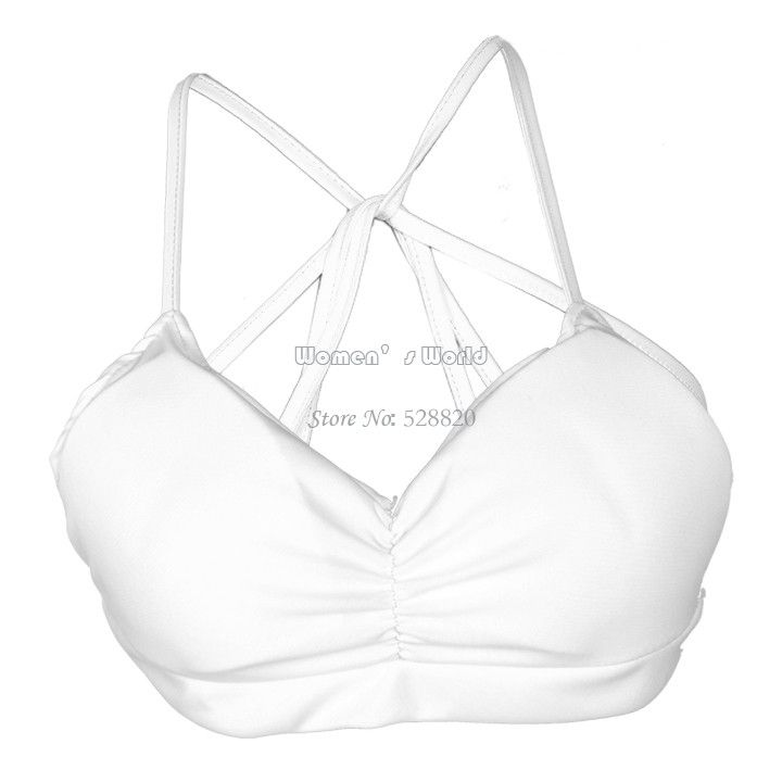 Wholesale-Summer xy Padd Womens Seed Bra Cropach Tank Tops Tops Vest Cross Strap Bustier Be Plus Size 18