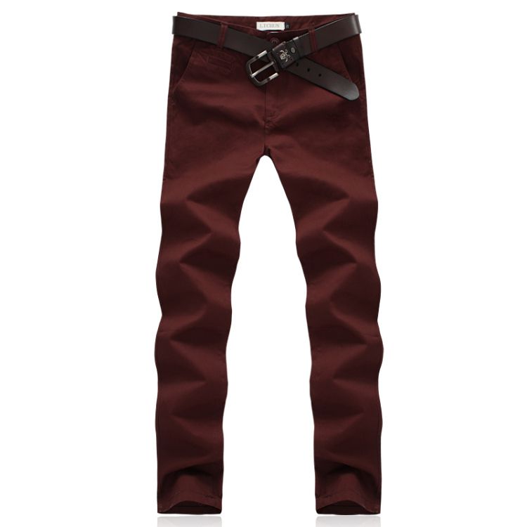 Wholesale-Free Shipping New Casual Chino Khaki Men Pants Casual Fashion Clothing New Design High Quality Cotton Trousers for men