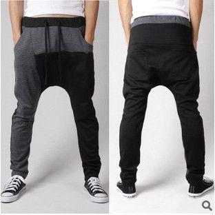 Wholesale-Mens Sweatpants New Arrival: Fashion Drop Crotch Pants Men Harem Pants Pantalon Joggers Jogging Pants Men Hip Hop Trousers