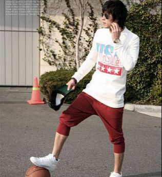 Wholesale- New Baggy Tapered Bandana Pants Hip Hop Dance Harem Sweatpants Drop Crotch Capris Pants Men Parkour Sport Track Trousers