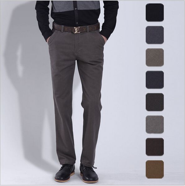 Wholesale- new Spring and autumn Men's pant loose high quality Business leisure trousers male pants for men hot sale free shipping
