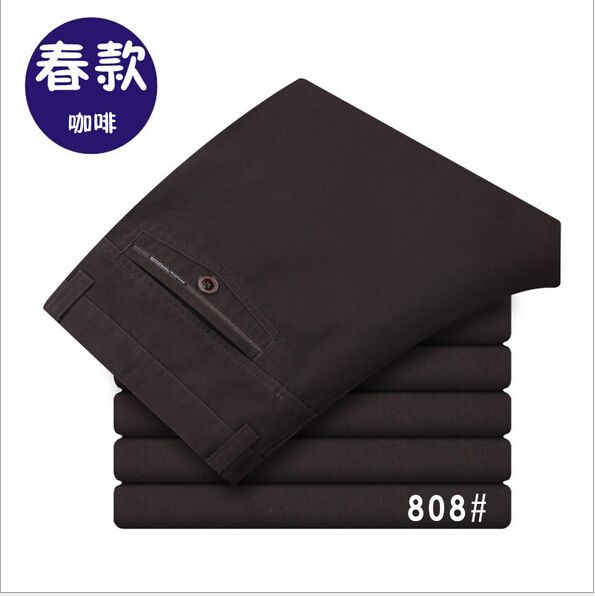 Wholesale- new Spring and autumn Men's pant loose high quality Business leisure trousers male pants for men hot sale free shipping
