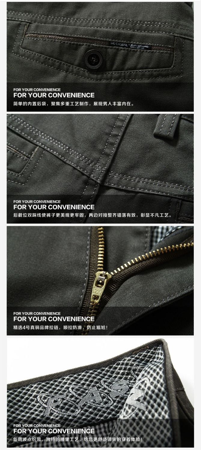 Wholesale- new Spring and autumn Men's pant loose high quality Business leisure trousers male pants for men hot sale free shipping