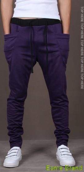 Wholesale-Sarouel baggy tapered Elastic waist drop crotch hip hop dance harem sweatpants casual pants parkour sports trousers for men