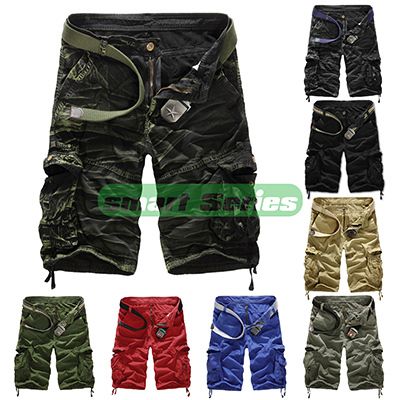 Wholesale-Hot Sale Summer Loose Camouflage Cargo Board Shorts Cotton bermuda masculina Casual Mens Multi-pocket  Short