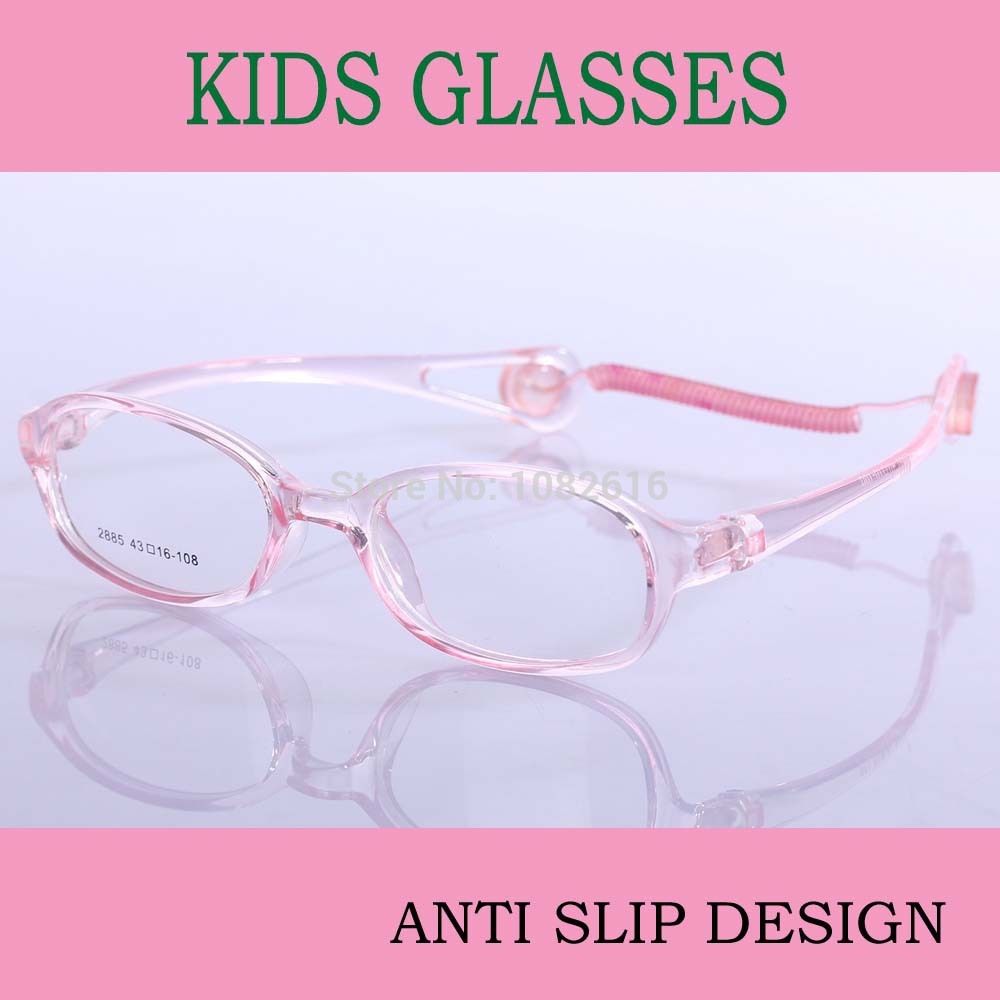 2017 Wholesale Cute Pink Kids Children Glasses Super Light Tr90