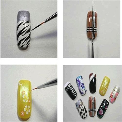 Wholesale-15Pcs Design DIY Acrylic Painting Tool UV Gel Pen Polish Nail ASet Kit NA105