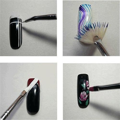 Wholesale-15Pcs Design DIY Acrylic Painting Tool UV Gel Pen Polish Nail ASet Kit NA105