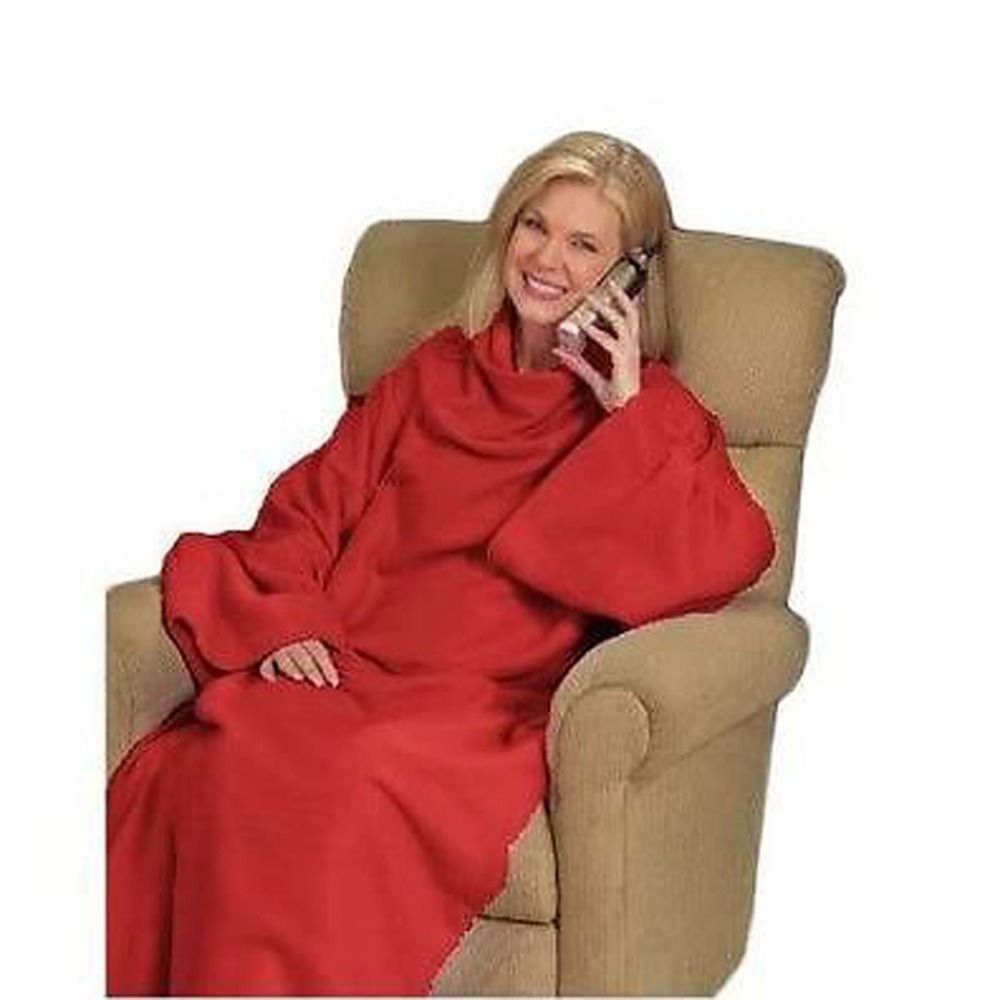 Wholesale New Portable 170x131cm Warm Snuggie Fleece Blanket With
