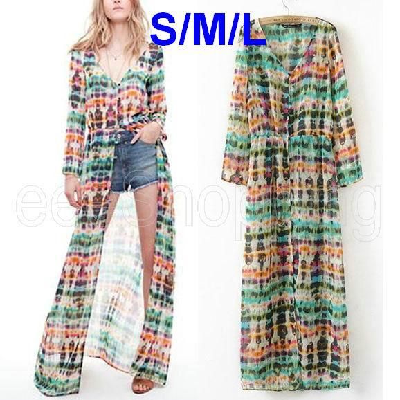 Wholesale-PQ373 Summer Woman Ladies Prints Long Sleeve Bohemian Cardigan Maxi Ankle-length Dress Vintage Cover-up Keep Put Hot Sun S/M
Wholesale-PQ373 Summer Woman Ladies Prints Long Sleeve Bohemian Cardigan Maxi Ankle-length Dress Vintage Cover-up Keep Put Hot Sun S/M