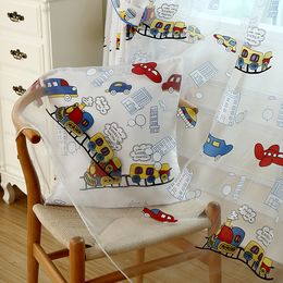 wholesale cartoon curtain yarn trains design window screening sheer for baby room kids room - Blackout Shades For Baby Room wholesale cartoon curtain yarn trains design window screening sheer for baby room kids room - Blackout Shades For Baby Room