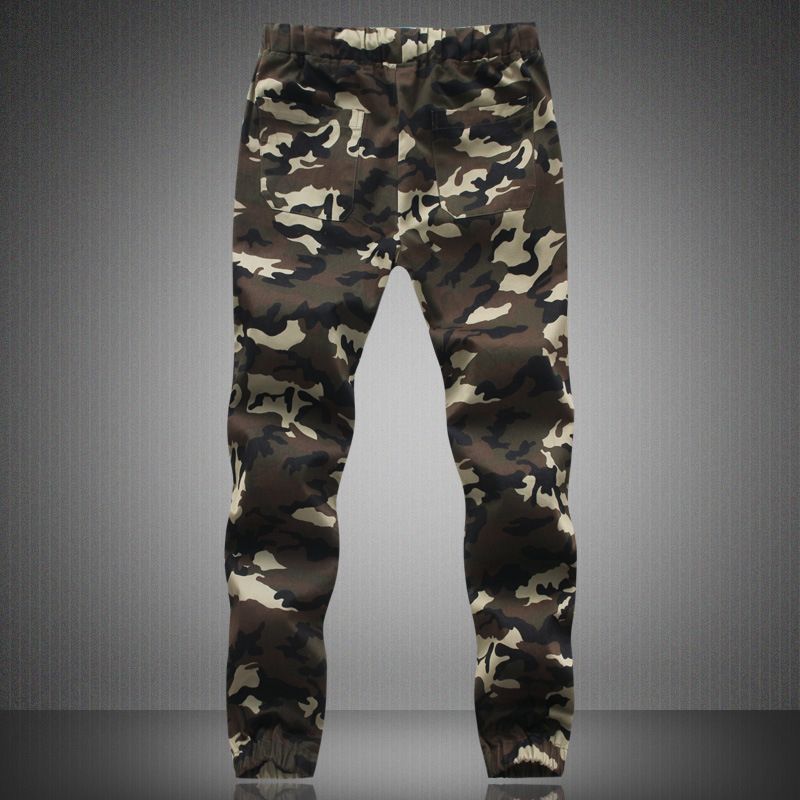 Wholesale- New Trendy mens white Camo Joggers Man street Dancing sweatpants Army jungle green joggers Plus size 4XL 5XL trousers,JA269