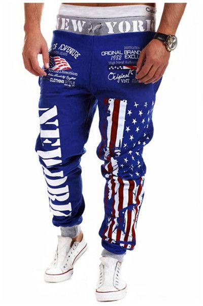 Wholesale-Alisister Hot fashion men/women's joggers pants basketball pant jogging sport sweatpants hip hop trousers 3d Flag running