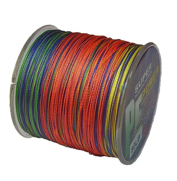 Wholesale 500m Pe Braid 5 Multi Color Fishing Line Thin Vertical