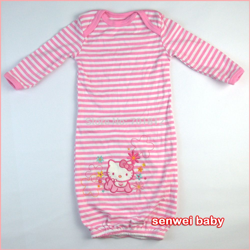 Wholesale Newborn Baby Girl Pajamas Sleepwear Nightgown Night Shirt 100