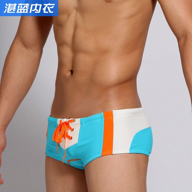 Wholesale-Manocean brand men swimwear sunga nylon patchwork fashion low-rise swim shorts swimming trunks 90627