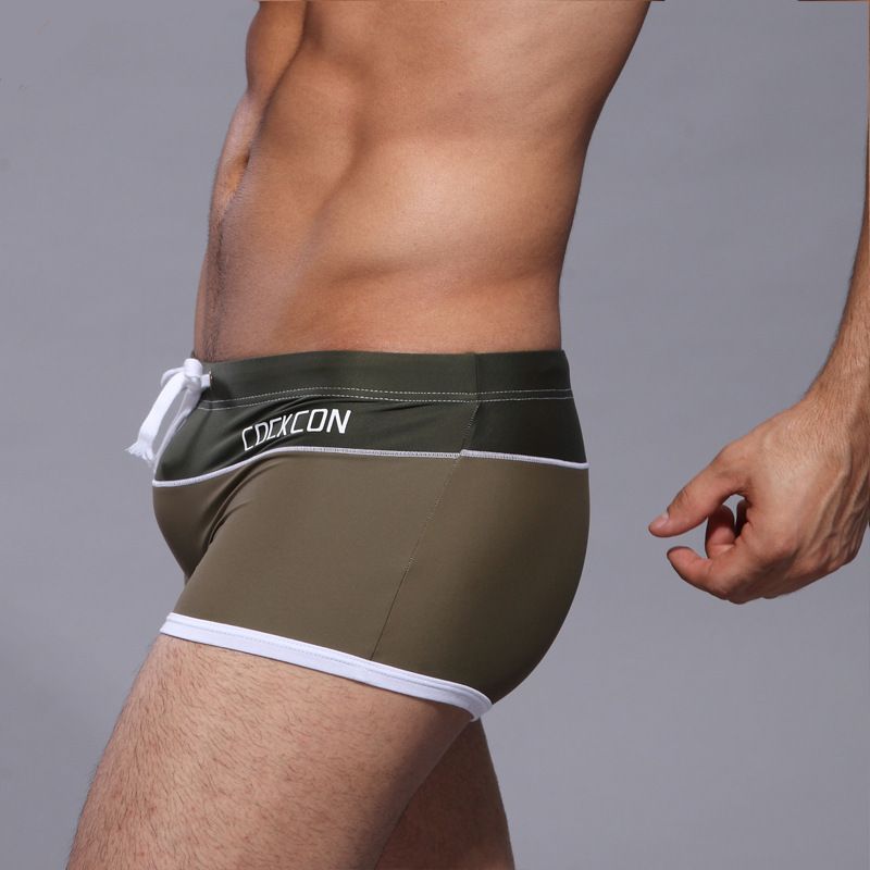 Wholesale-1pcs mens swimwear swimsuits men bikini swimming trunks wear men'ssexy summer COCKCON brand beach pants shorts wholesale