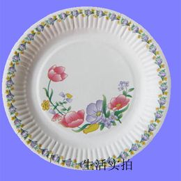 wholesale decorative pattern 7 disposable white paper plate paper plates cake pan 100piece - Decorative Paper Plates wholesale decorative pattern 7 disposable white paper plate paper plates cake pan 100piece - Decorative Paper Plates