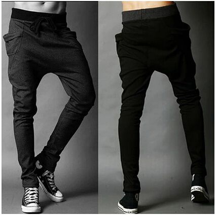 Wholesale-New Mens Joggers Fashion Harem Pants Trousers Hip Hop Slim Fit Sweatpants Men for Jogging Dance 8 Colors sport pants M~XXL