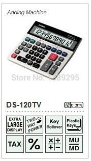 Wholesale-Free Shipping DS-120TV Brand New Desk Calculator Wholesale-Free Shipping DS-120TV Brand New Desk Calculator