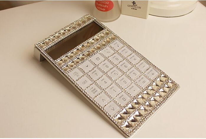 Wholesale-GIMI Hot Sale ! handmade BulingBuling crystal and glass drill rhinestone calculator free shipping Wholesale-GIMI Hot Sale ! handmade BulingBuling crystal and glass drill rhinestone calculator free shipping